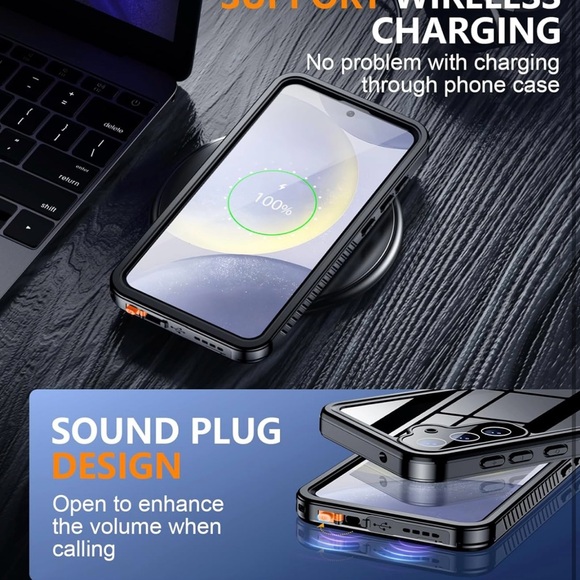 Temdan Designed for Samsung Galaxy S24 Case,Waterproof - Picture 6 of 10